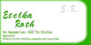 etelka roth business card
